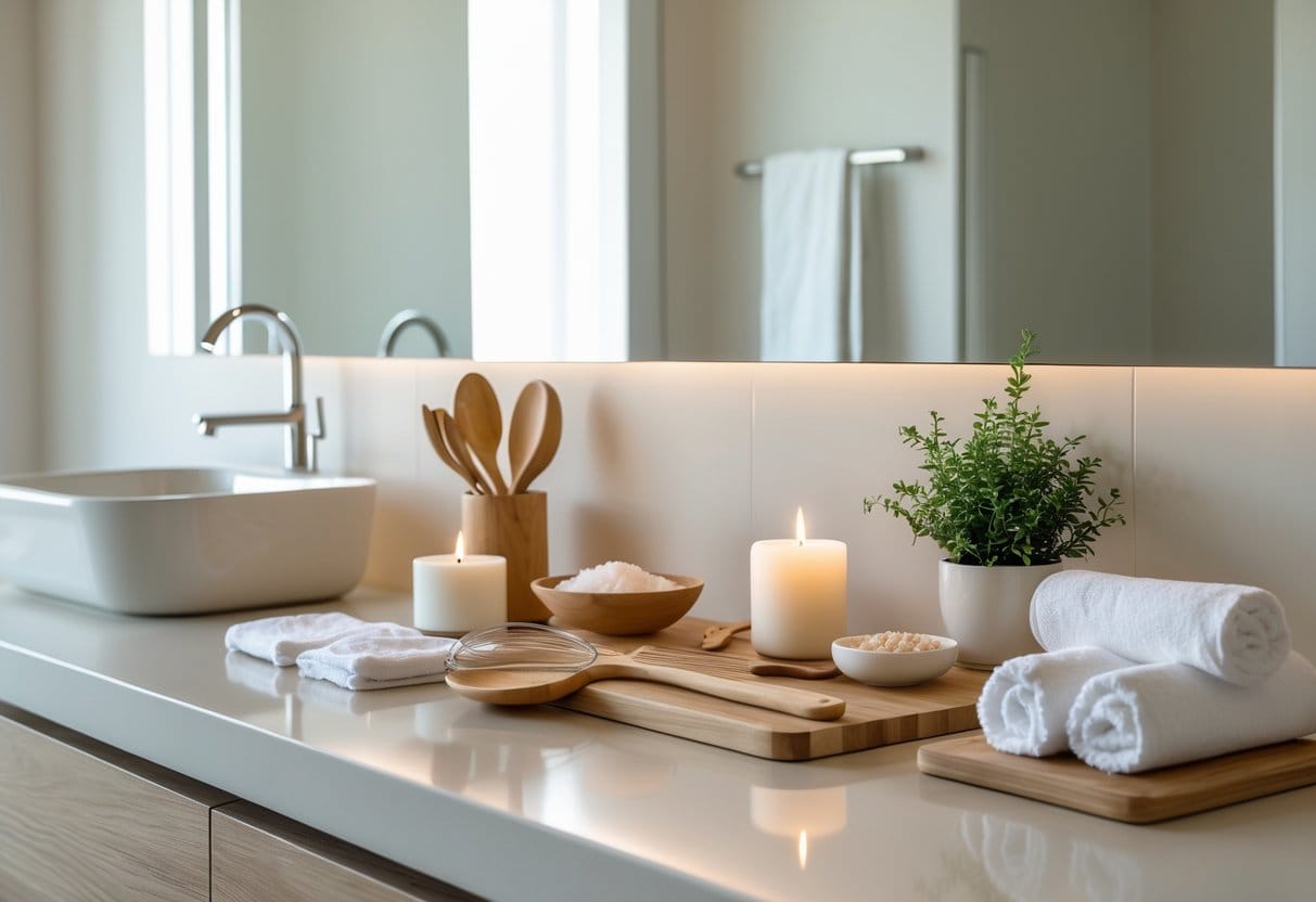 You are currently viewing Sådan skaber du spa-stemning med køkkenredskaber til dit badeværelse