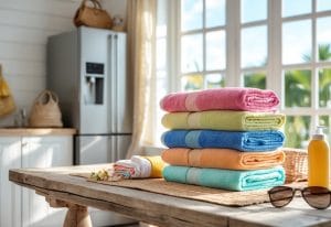 Read more about the article Sådan vælger du det perfekte badehåndklæde til sommerhuset med køleskab med fryser tilbud